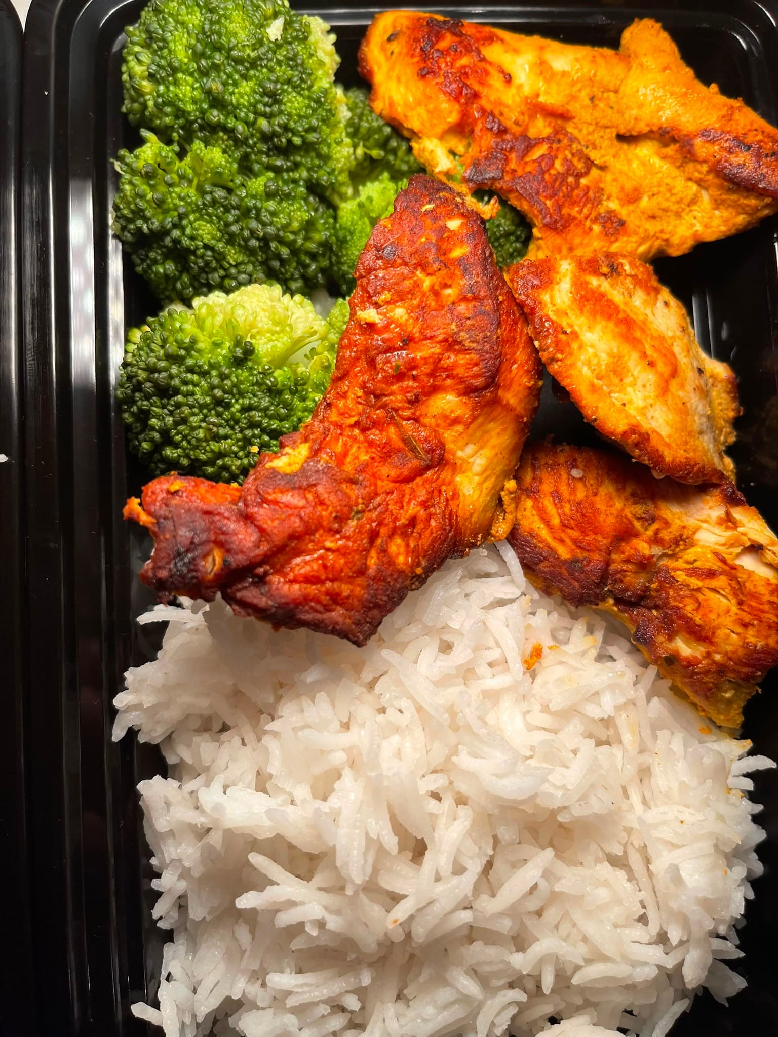 Chicken & Rice, packed and ready for delivery